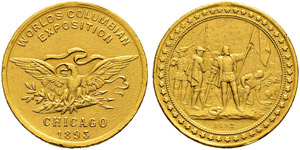 Goldmedaille 1893. Worlds Columbian ... 