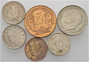 Diverse Münzen. Italien. 20 Centesimo 1906 ... 