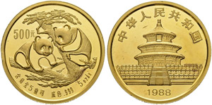 CHINA, VOLKSREPUBLIK - 500 Yuan 1988. ... 