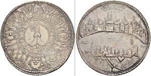 BASEL - Stadt - Doppeltaler o. J. (1670). ... 