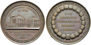 BERN - Bronzemedaille 1855. Auf die ... 