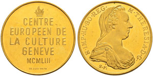 GENF / GENÈVE - Stadt - Goldmedaille 1953. ... 