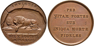 LUZERN - Bronzemedaille o. J. (1822). ... 