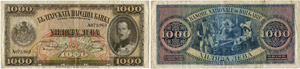 Königreich - Nationalbank.  - 1000 Leva ... 