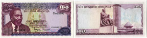 Republik - Central Bank of Kenya.  - 100 ... 