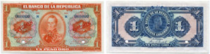 Banco de la Republica.  - 1 Peso Oro 1926, ... 