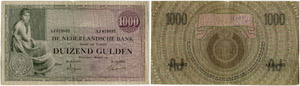 Königreich - Niederländische Bank.  - 1000 ... 