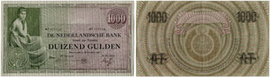 Königreich - Niederländische Bank.  - 1000 ... 