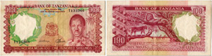 Republik - Bank of Tanzania.  - 100 ... 