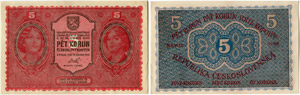 Republik - 5 Kronen 1919, 15. April. 1919 ... 
