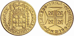 BRASILIEN - João V. 1706-1750. 10000 Reis ... 