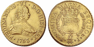 CHILE - Fernando VI. 1746-1760. 8 Escudos ... 