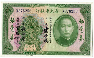 CHINA - Banknoten - Kwang Tung Provinzial ... 