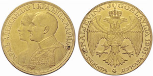 JUGOSLAWIEN - Alexander I. 1921 - 1934. 4 ... 
