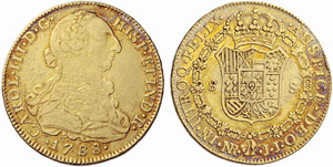 KOLUMBIEN - Carlos III. 1759-1788. 8 Escudos ... 