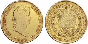 MEXIKO - Fernando VII. 1808-1822. 8 Escudos ... 