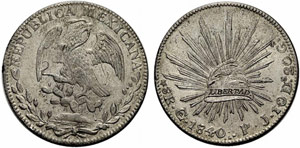 MEXIKO - Republik. 8 Reales 1840, ... 