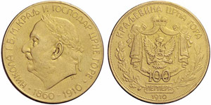 MONTENEGRO - Nikolaus I. 1860-1918. 100 ... 