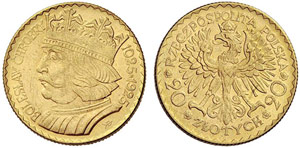 POLEN - Republik. 20 Zloty 1925. 6,45 g. ... 