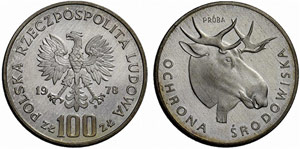 POLEN - Volksrepublik, 1945-1989. Probe-100 ... 