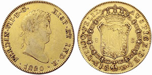 SPANIEN - Fernando VII. 1808-1833. 8 Escudos ... 