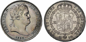 SPANIEN - Fernando VII. 1808-1833. 20 Reales ... 