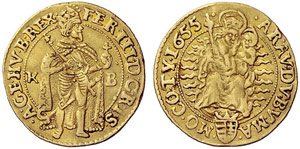 UNGARN - Ferdinand III. 1637-1657. Dukat ... 