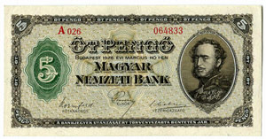 UNGARN - Banknoten - Magyar Nemzeti Bank. 5 ... 