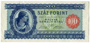 UNGARN - Banknoten - Specimen zu 100 Forint ... 