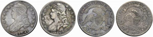 USA - ½ Dollar 1821 und 1833. Sehr ... 