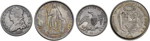 USA - Lot ¼ Dollar 1837, 1838 & 1858. 3 ... 