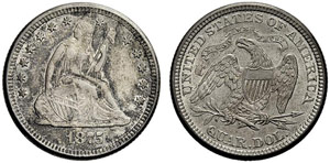 USA - ¼ Dollar 1875. 6,27 g. ... 
