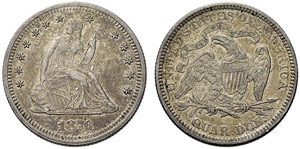 USA - ¼ Dollar 1876. Liberty seated. 6,22 ... 
