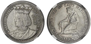 USA - 25 Cents 1893-Isabella. NGC ... 