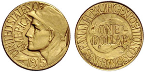 USA - 1 Dollar 1915. Panama Pacific ... 