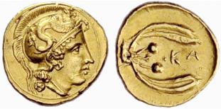 SICILY - Kamarina - 1 1/3 Litra (gold ... 