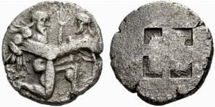 THRACE - Thasos - Stater c. 500/480. Satyr ... 