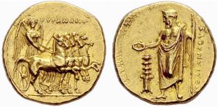 CYRENAICA - Cyrene - Gold stater c. 322/314. ... 