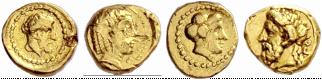 CYRENAICA - Cyrene - Gold trihemiobol n. d. ... 