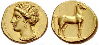 ZEUGITANIA - Carthage - Gold stater c. ... 