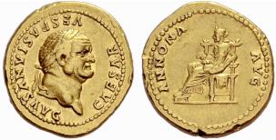 ROMAN EMPIRE - Vespasianus, 69-79. Aureus ... 