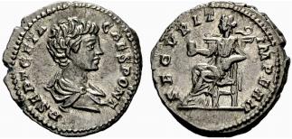 ROMAN EMPIRE - Geta, 209-211. Denarius ... 