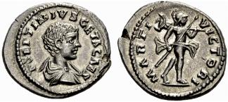 ROMAN EMPIRE - Geta, 209-211. Denarius 203, ... 