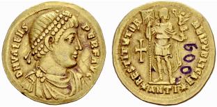 ROMAN EMPIRE - Valens, 364-378. Solidus 364, ... 