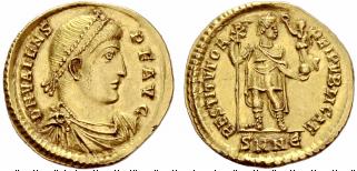 ROMAN EMPIRE - Valens, 364-378. Solidus ... 
