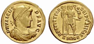 ROMAN EMPIRE - Valens, 364-378. Solidus ... 