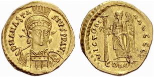 Anastasius I, 491-518. Solidus 492/507, ... 