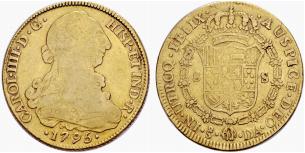 Carlos IV. 1788-1808. 8 Escudos 1795, ... 