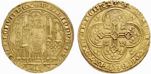 Philipp VI. de Valois, 1328-1350. Ecu dor  ... 