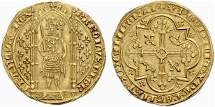 Charles V. 1364-1380. Franc  pied o. J. ... 